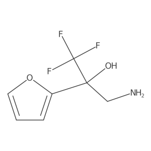 3-Amino-1,1,1-trifluoro-2-(2-furyl)propan-2-ol Structure