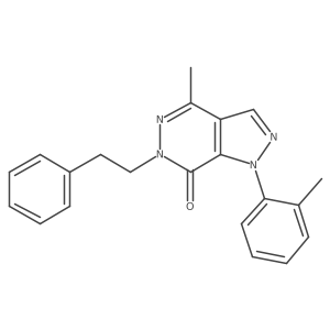 4-methyl-6-phenethyl-1-(o-tolyl)-1H-pyrazolo[3,4-d]pyridazin-7(6H)-one Structure