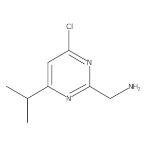 (4-Chloro-6-isopropylpyrimidin-2-YL)methanamine Structure