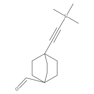 4-((Trimethylsilyl)ethynyl)bicyclo[2.2.2]octane-1-carbaldehyde Structure