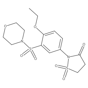2-[4-Ethoxy-3-(4-morpholinylsulfonyl)phenyl]-3-isothiazolidinone 1,1-dioxide结构式