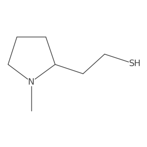 2-(1-Methylpyrrolidin-2-yl)ethane-1-thiol结构式