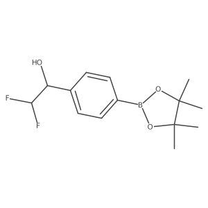 (1R)-2,2-difluoro-1-[4-(4,4,5,5-tetramethyl-1,3,2-dioxaborolan-2-yl)phenyl]ethanol Structure