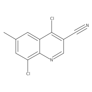 4,8-Dichloro-6-methylquinoline-3-carbonitrile Structure