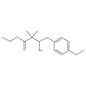 3-Amino-4-(4-methoxy-phenyl)-2,2-dimethyl-butyric acid ethyl ester Structure