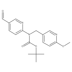 (5-Formyl-pyridin-2-yl)-(6-methoxy-pyridin-3-ylmethyl)-carbamic acid tert-butyl ester Structure