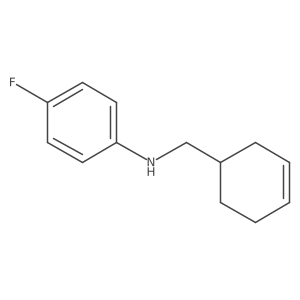 N-(cyclohex-3-en-1-ylmethyl)-4-fluoroaniline结构式