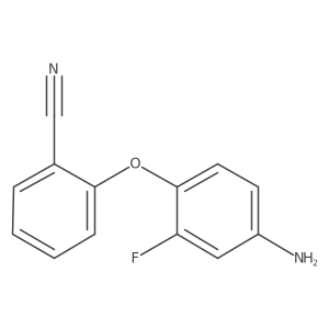 2-(4-Amino-2-fluorophenoxy)benzonitrile结构式