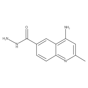 4-Amino-2-methyl-quinoline-6-carboxylic acid hydrazide Structure
