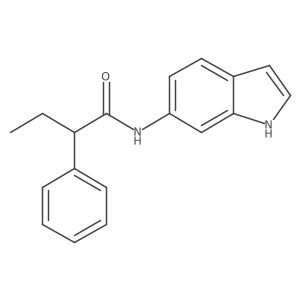 I+/--Ethyl-N-1H-indol-6-ylbenzeneacetamide结构式