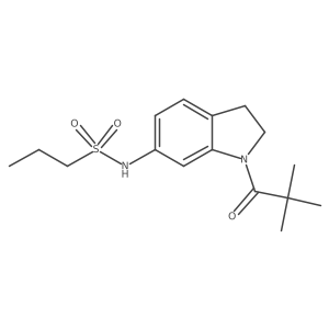N-(1-pivaloylindolin-6-yl)propane-1-sulfonamide结构式