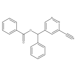 5-[(Benzoyloxy)phenylmethyl]-3-pyridazinecarbonitrile结构式