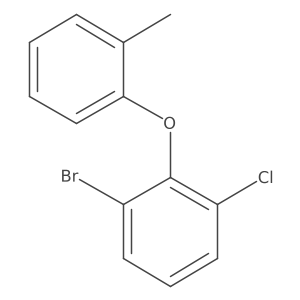 1-Bromo-3-chloro-2-(o-tolyloxy)benzene结构式