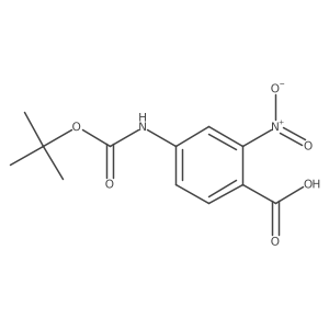 4-(Tert-butoxycarbonylamino)-2-nitrobenzoic acid结构式