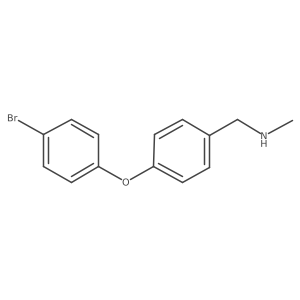 N-[4-(4-Bromophenoxy)benzyl]-N-methylamine Structure