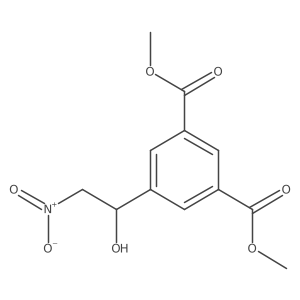 Dimethyl 5-(1-hydroxy-2-nitroethyl)isophthalate结构式