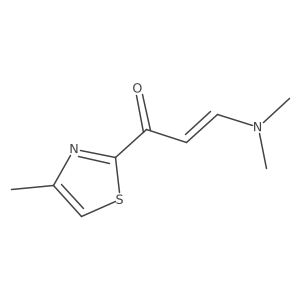 3-(Dimethylamino)-1-(4-methyl-1,3-thiazol-2-yl)prop-2-en-1-one结构式