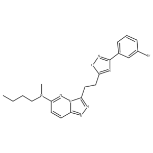 3-{2-[3-(3-bromophenyl)-1,2,4-oxadiazol-5-yl]ethyl}-N-butyl-N-methyl-[1,2,4]triazolo[4,3-b]pyridazin-6-amine Structure