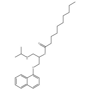 1-[[(1-Methylethyl)amino]methyl]-2-(1-naphthalenyloxy)ethyl decanoate Structure