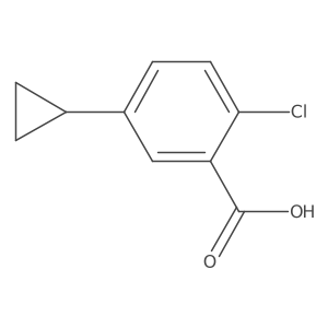 2-Chloro-5-cyclopropylbenzoic acid结构式