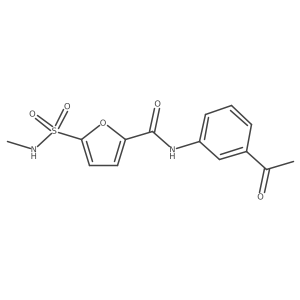 N-(3-acetylphenyl)-5-(methylsulfamoyl)furan-2-carboxamide Structure