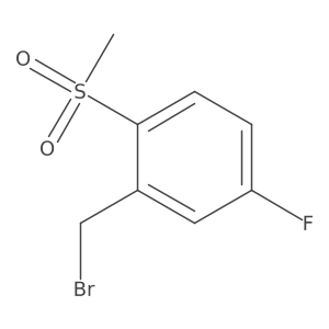 5-Fluoro-2-(methylsulphonyl)benzyl bromide结构式