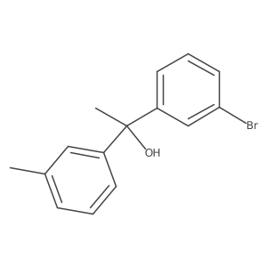 1-(3-Bromo-phenyl)-1-m-tolyl-ethanol结构式