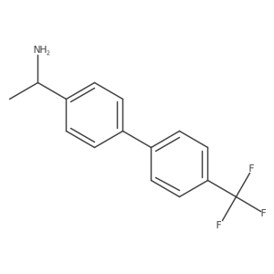 1-(4'-(Trifluoromethyl)-[1,1'-biphenyl]-4-yl)ethanamine结构式