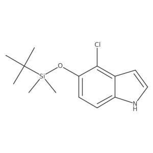 4-Chloro-5-[[(1,1-dimethylethyl)dimethylsilyl]oxy]-1H-indole结构式