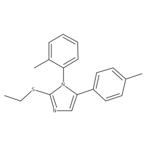 2-(ethylthio)-1-(o-tolyl)-5-(p-tolyl)-1H-imidazole Structure