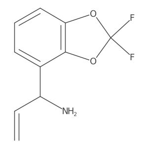 (S)-1-(2,2-difluorobenzo[d][1,3]dioxol-4-yl)prop-2-en-1-amine hydrochloride Structure