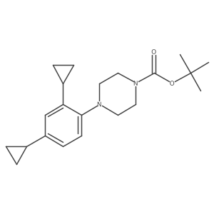 4-(2,4-Dicyclopropylphenyl)piperazine-1-carboxylic acid tert-butyl ester结构式