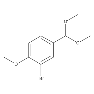 2-Bromo-4-(dimethoxymethyl)-1-methoxybenzene结构式