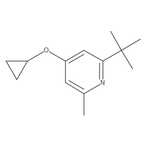 2-Tert-butyl-4-cyclopropoxy-6-methylpyridine Structure