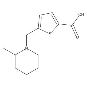 5-[(2-Methylpiperidin-1-yl)methyl]thiophene-2-carboxylic acid结构式