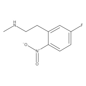 [2-(5-Fluoro-2-nitrophenyl)ethyl](methyl)amine结构式