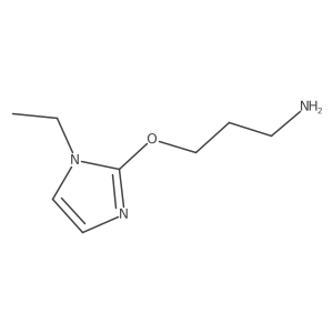 3-((1-Ethyl-1h-imidazol-2-yl)oxy)propan-1-amine结构式