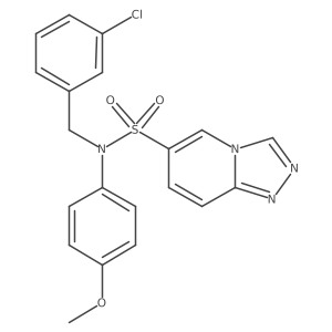 N-[(3-chlorophenyl)methyl]-N-(4-methoxyphenyl)-[1,2,4]triazolo[4,3-a]pyridine-6-sulfonamide Structure