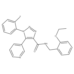 N-[(2-ethoxyphenyl)methyl]-1-(2-fluorophenyl)-5-(pyridin-3-yl)-1H-1,2,3-triazole-4-carboxamide结构式