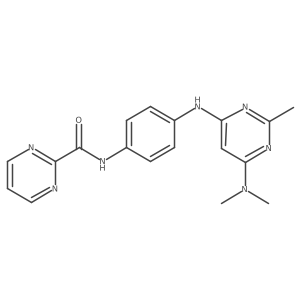 N-(4-((6-(dimethylamino)-2-methylpyrimidin-4-yl)amino)phenyl)pyrimidine-2-carboxamide Structure