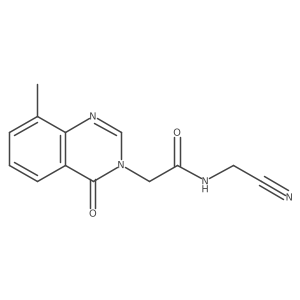 N-(cyanomethyl)-2-(8-methyl-4-oxo-3,4-dihydroquinazolin-3-yl)acetamide Structure