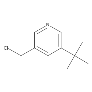 3-(tert-Butyl)-5-(chloromethyl)pyridine结构式