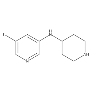 5-Fluoro-N-(piperidin-4-yl)pyridin-3-amine结构式