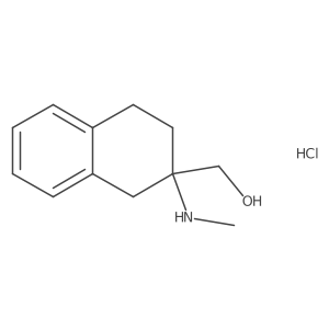 [2-(Methylamino)-1,2,3,4-tetrahydronaphthalen-2-yl]methanol hydrochloride结构式