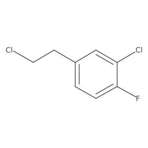 2-Chloro-4-(2-chloroethyl)-1-fluorobenzene结构式