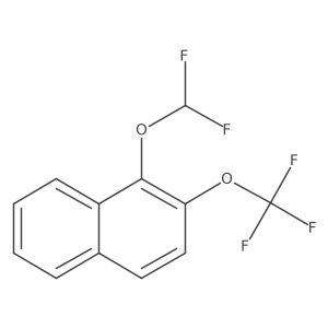 1-(Difluoromethoxy)-2-(trifluoromethoxy)naphthalene结构式