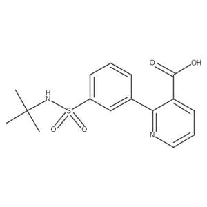 2-(3-T-Butylsulfamoylphenyl)nicotinic acid Structure