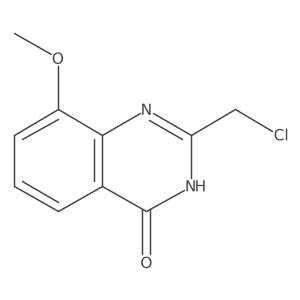 2-(chloromethyl)-8-methoxy-3H-quinazolin-4-one结构式
