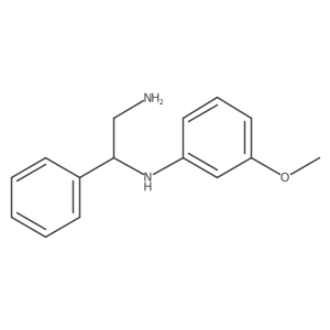 N-(2-amino-1-phenylethyl)-3-methoxyaniline Structure