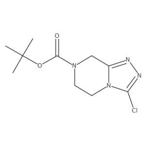 tert-Butyl 3-chloro-5,6-dihydro-[1,2,4]triazolo[4,3-a]pyrazine-7(8H)-carboxylate Structure